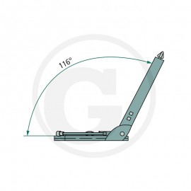 Sedile Per Trattore Granit Con Molleggio In PVC Giallo John Deere 24000029